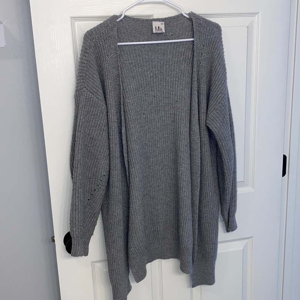 MIA grey oversized cardigan